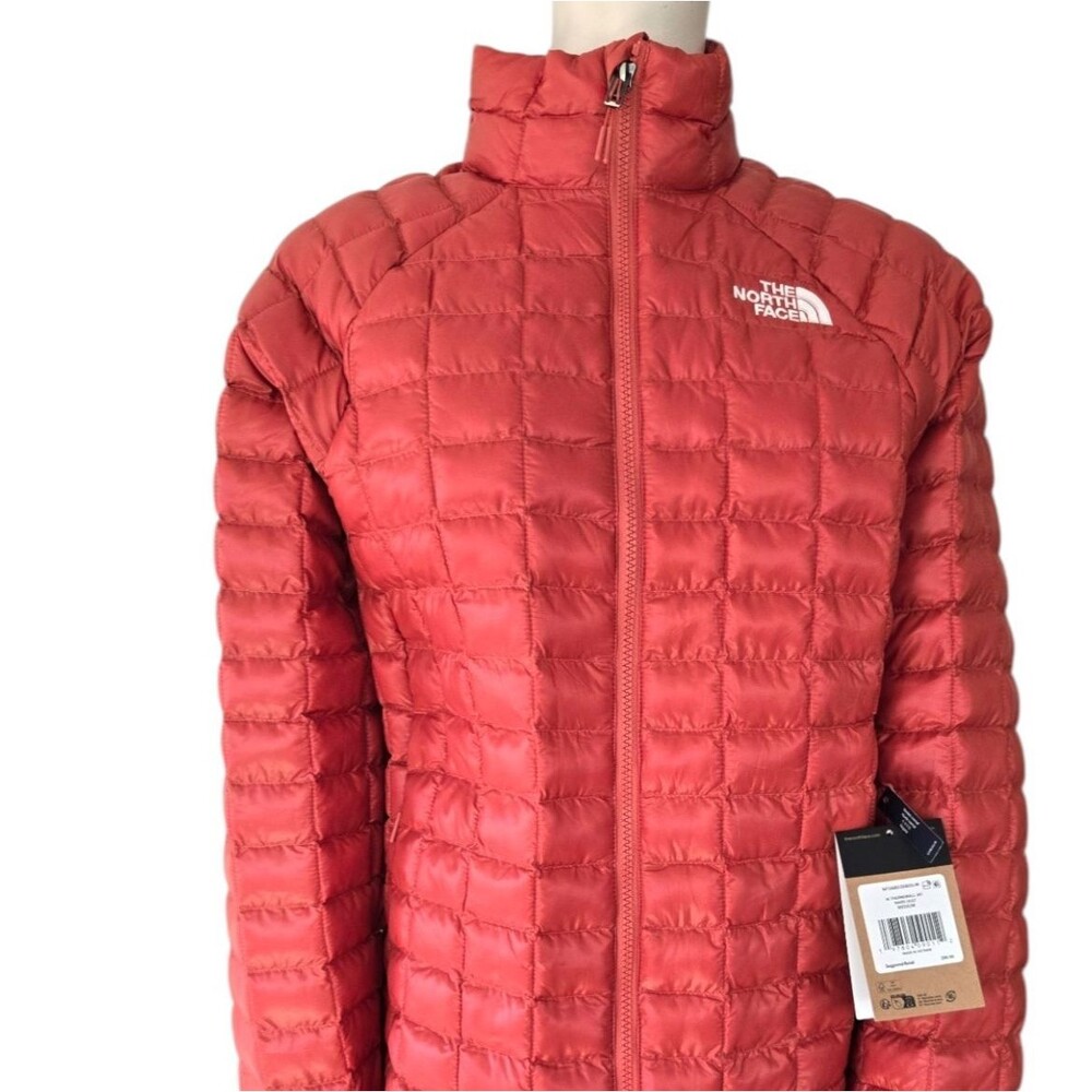 The North Face Womens Thermoball Puffer Jacket Medium Mars Dust Lightweight  NWT - Picture 2 of 14